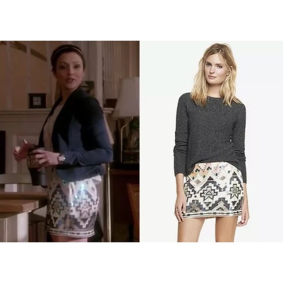 Express Sequin Miniskirt - Picture 1 of 9